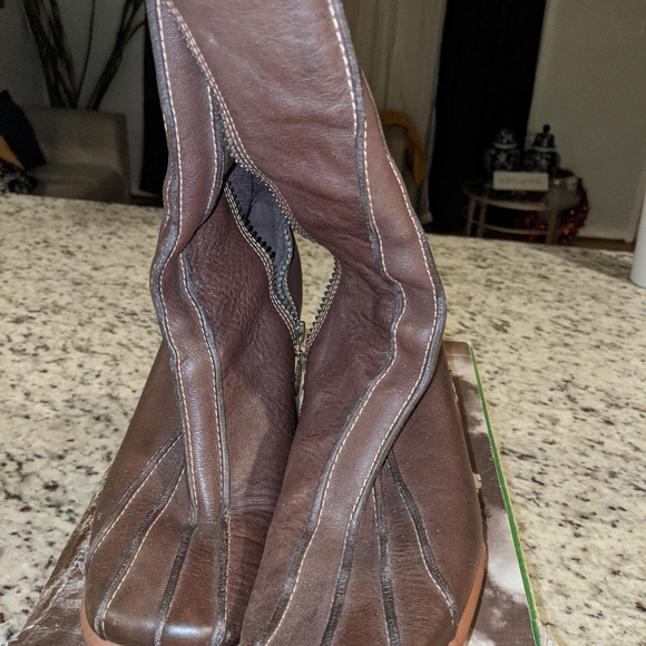 Brown high timberland boots - Picture 2 of 4